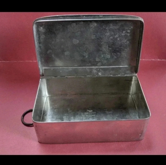 Vintage Sandwich case and  Saddle Canteen 1950's - Picture 6 of 11